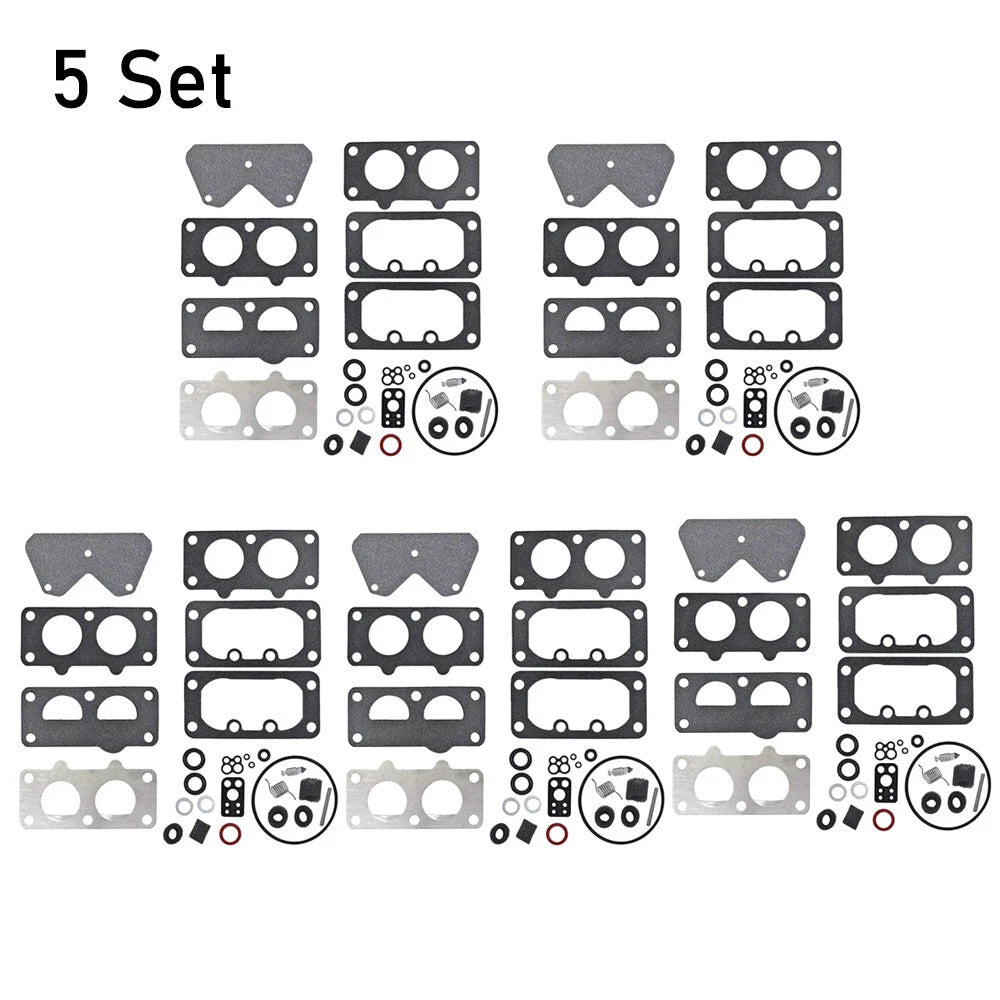 Set of 5 Carburetor Rebuild Kits for B&S 499811 499812 699734 699735 792456 797890