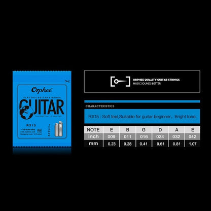 Electric Guitar Strings Set of 6 Full-Size 9-42/10-46/11-50