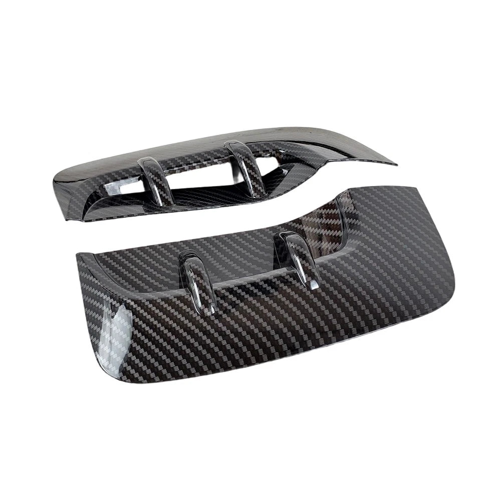 Pair Carbon Look Side Fender Vent Duct Trims for KIA Stinger (2018–2023)