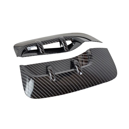 Pair Carbon Look Side Fender Vent Duct Trims for KIA Stinger (2018–2023)
