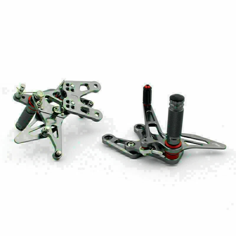 Rearset Foot Pegs for Kawasaki ZX10R (2006–2007) Gray T9