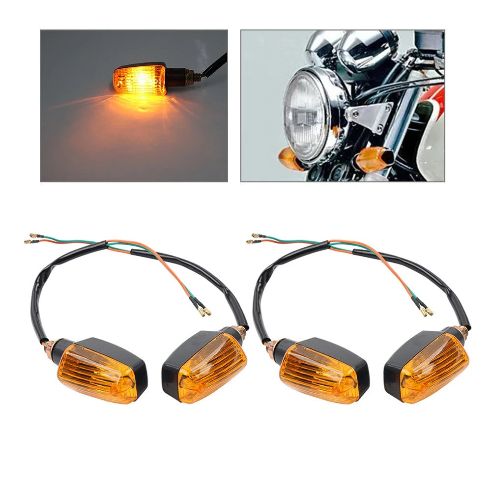 2Pair Yellow Indicator Flasher Blinker For Suzuki GSF600 GSF650 GSF1200 Bandit