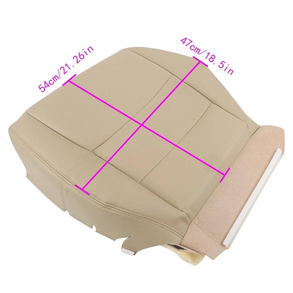 Seat Cover for Acura RDX (2007–2012) Driver Side Bottom Perforated Tan Leather