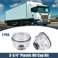 2pc Oil Cap Threaded Replacement for AL KO 10000 12000 Axle Trailer Hub (Fits 1–)