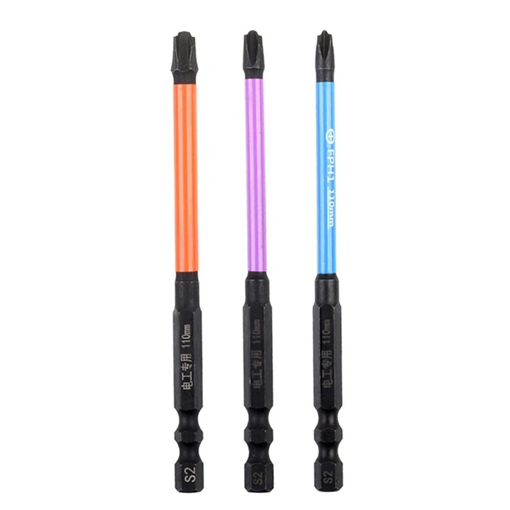 3X Batch Head Screwdriver Bit Set for Automotive Use