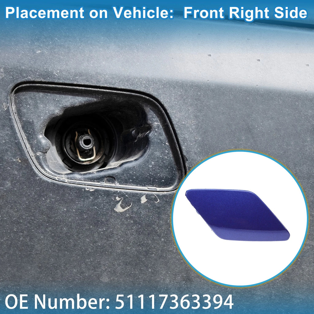 Front Right Washer Nozzle Cover Cap Replacement for BMW 428i (2014–2016)
