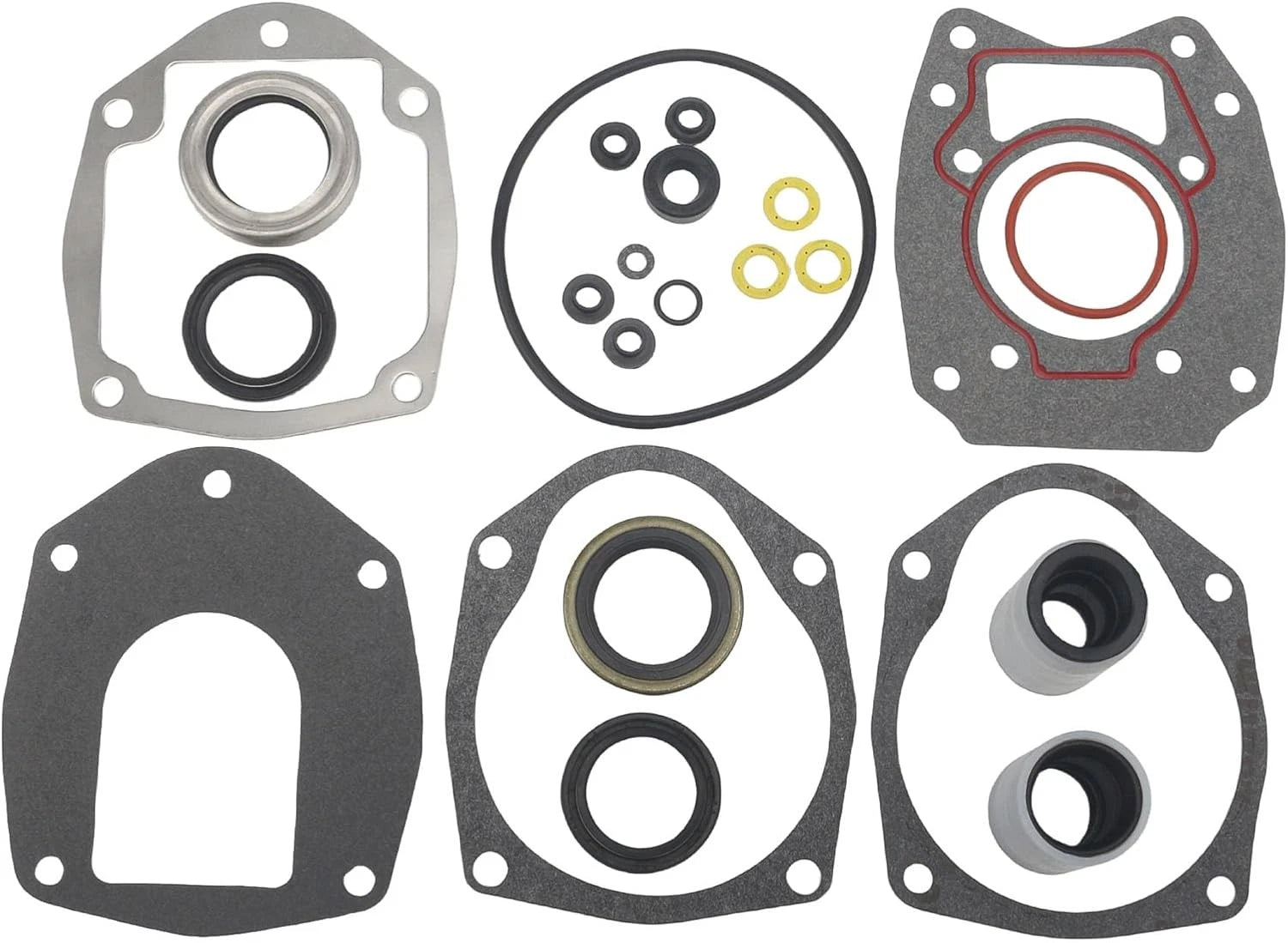 Lower Unit Gearcase Seal Kit for Mercury 80 90 100 115 125HP (46-43035A4, 18-2626)