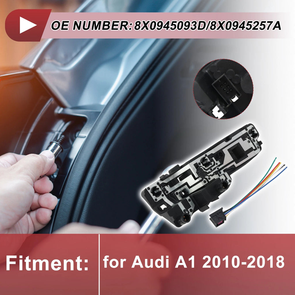 Left Tail Light Socket Wiring for Audi A1 (2010–2018) 8X0945093D/8X0945257A