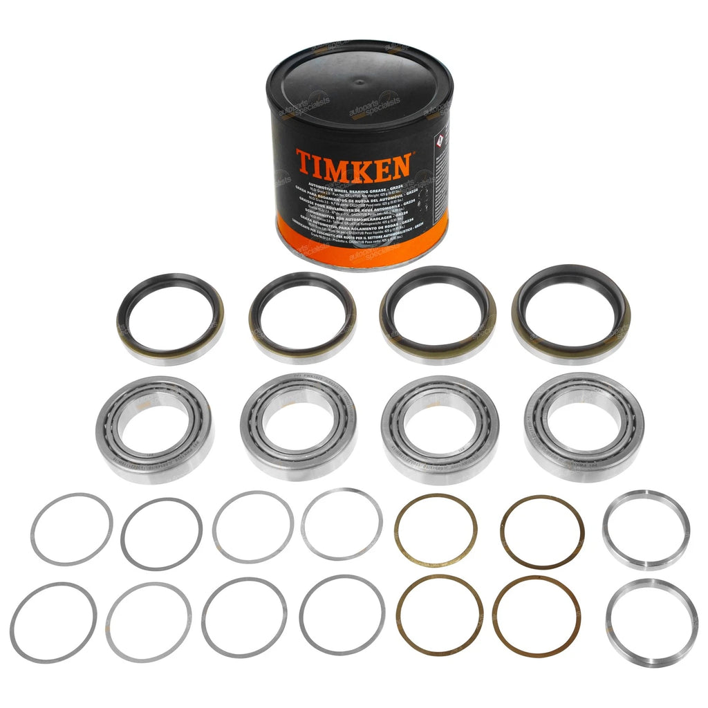 2 Front Wheel Bearing Kits + Grease for Mazda 323 (1981–1985)