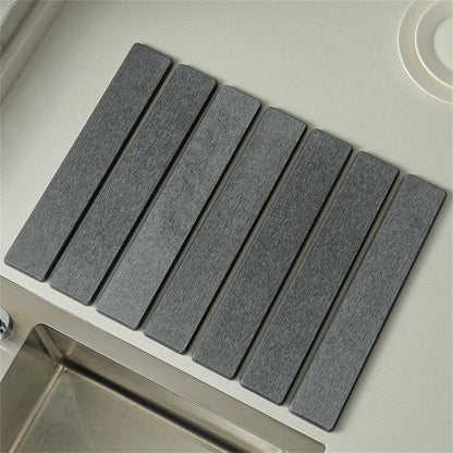 Super Absorbent Kitchen Drying Mat 40x30cm Diatomaceous Earth