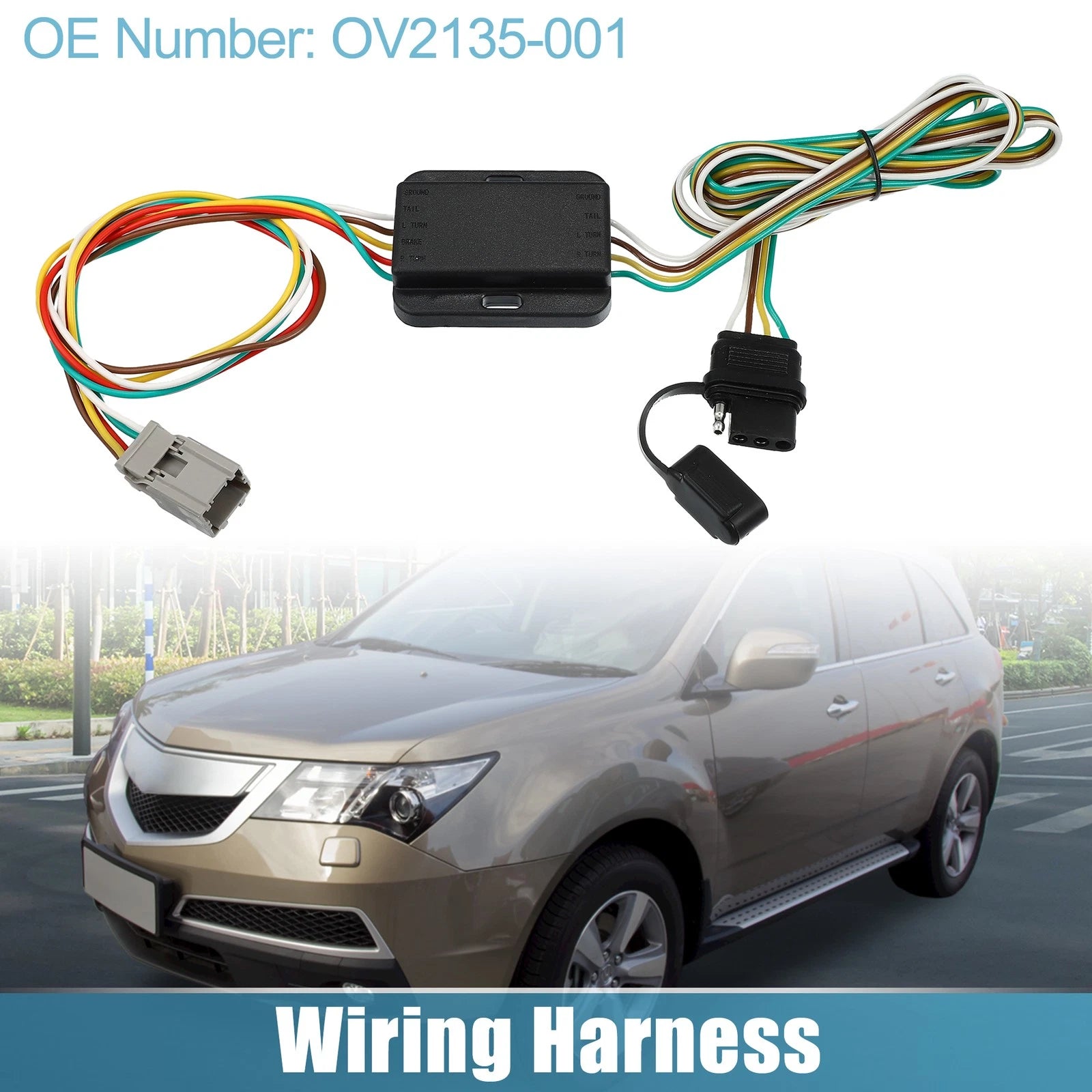 Trailer Wiring Harness 4 Pin Replacement Set for Honda Accord (1994–2002)