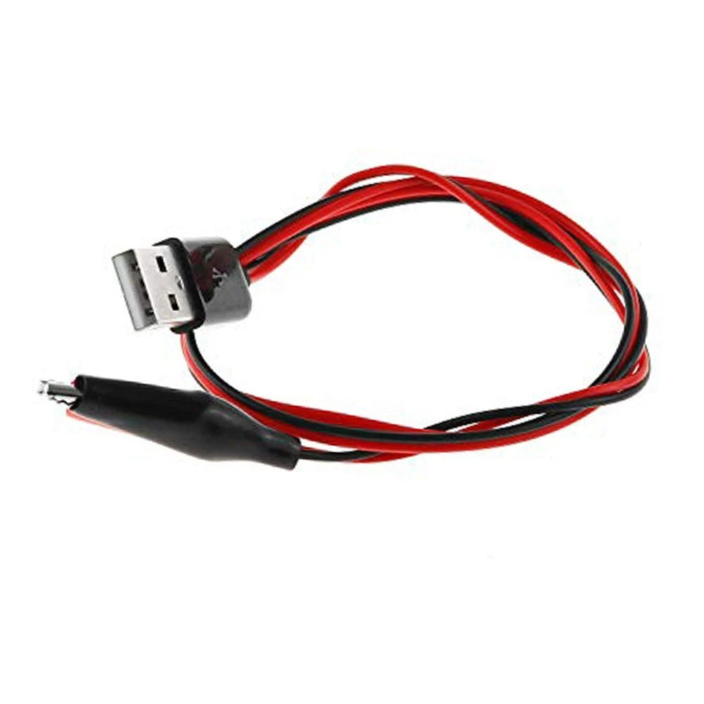 60cm Copper Test Wire with Crocodile Clips for Electrical Testing