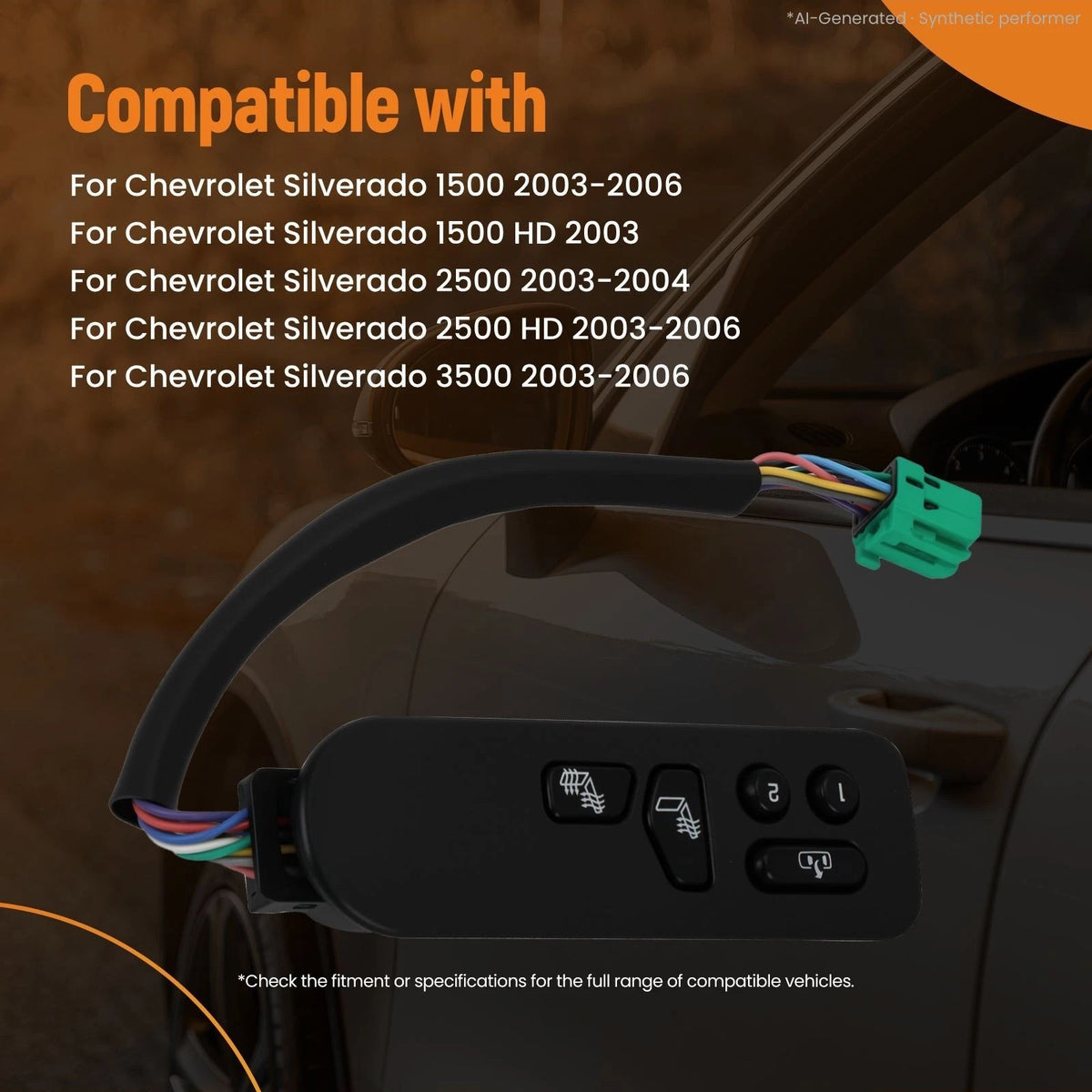 Driver Side Seat Heater Switch for Chevrolet Silverado GMC Sierra (2003–2007)