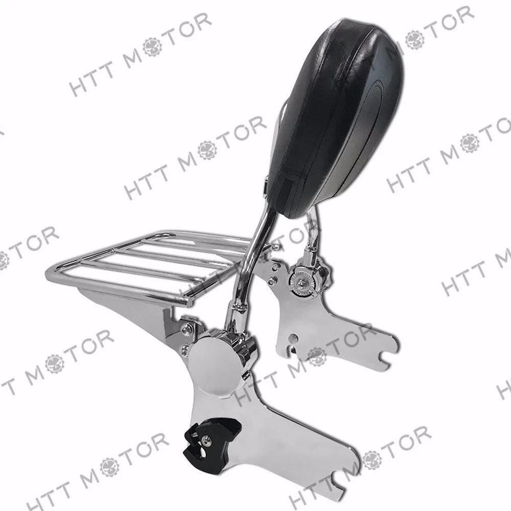 Adjustable Sissy Bar with Luggage Rack for Harley Touring (1997–2008)