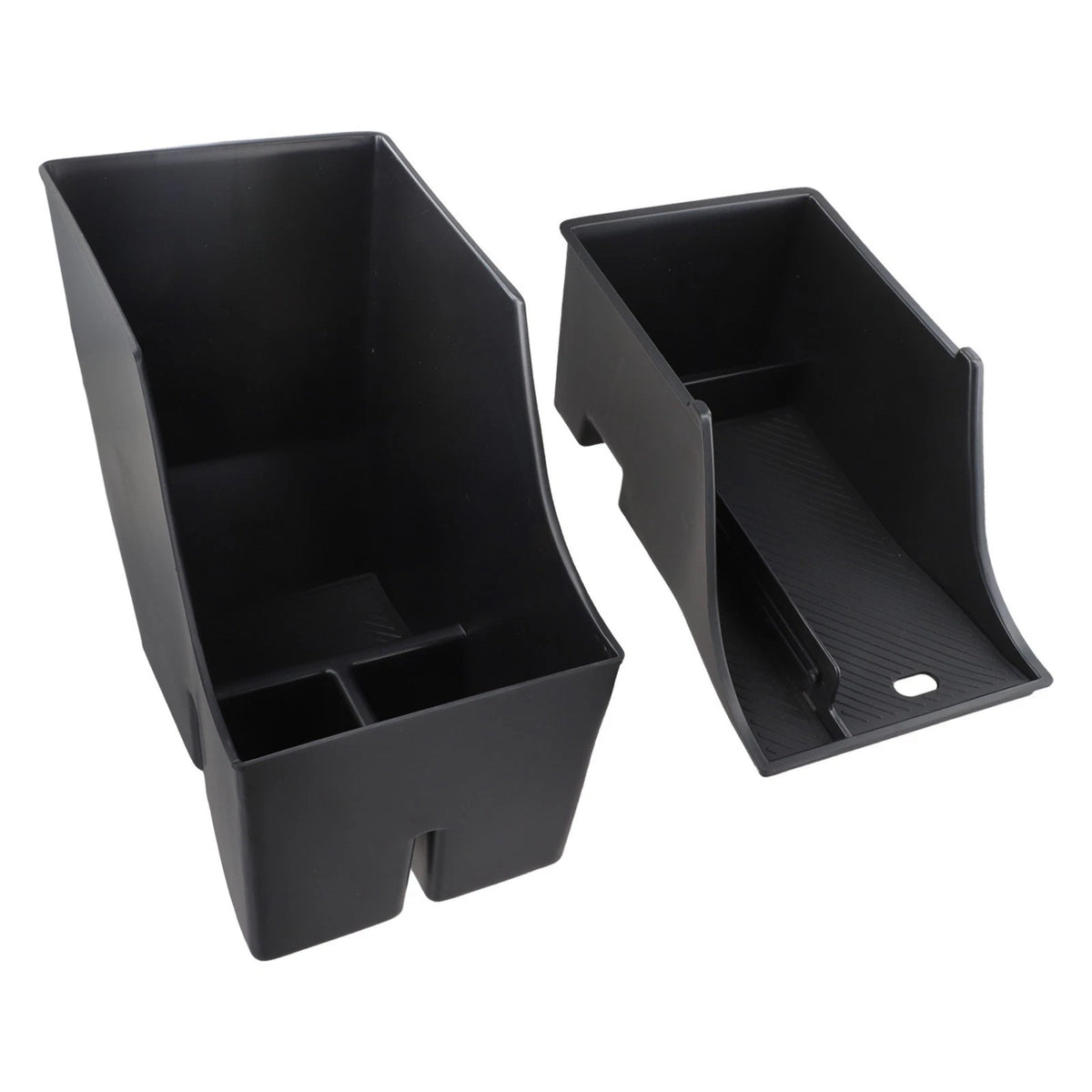 Car Storage Box for Vehicle Organizer (Black Plastic)