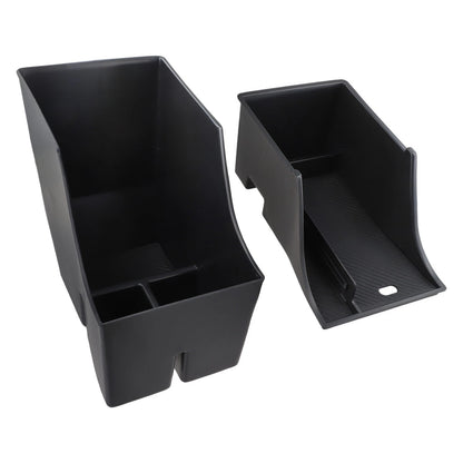 Car Storage Box for Vehicle Organizer (Black Plastic)