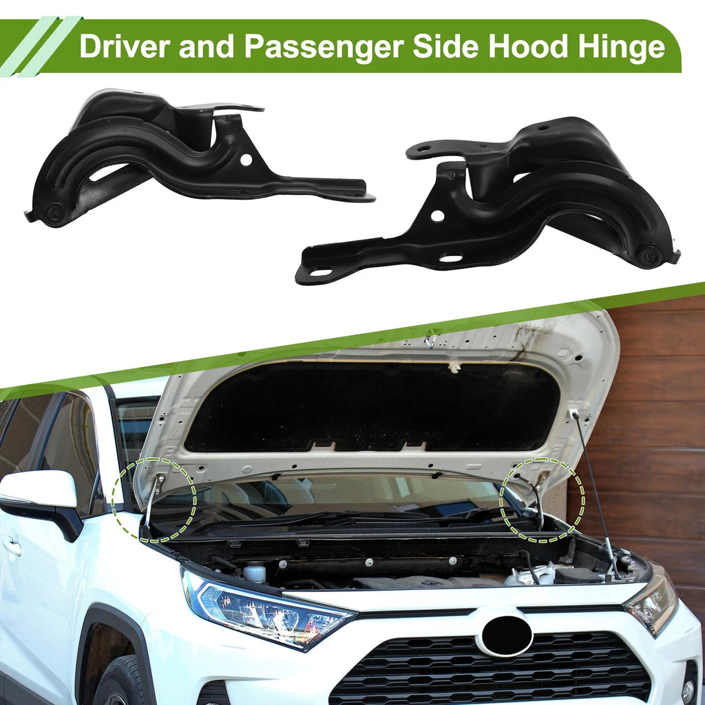 Hood Hinge Set for Chevrolet Malibu (2013–2015) Front Left Right Pair