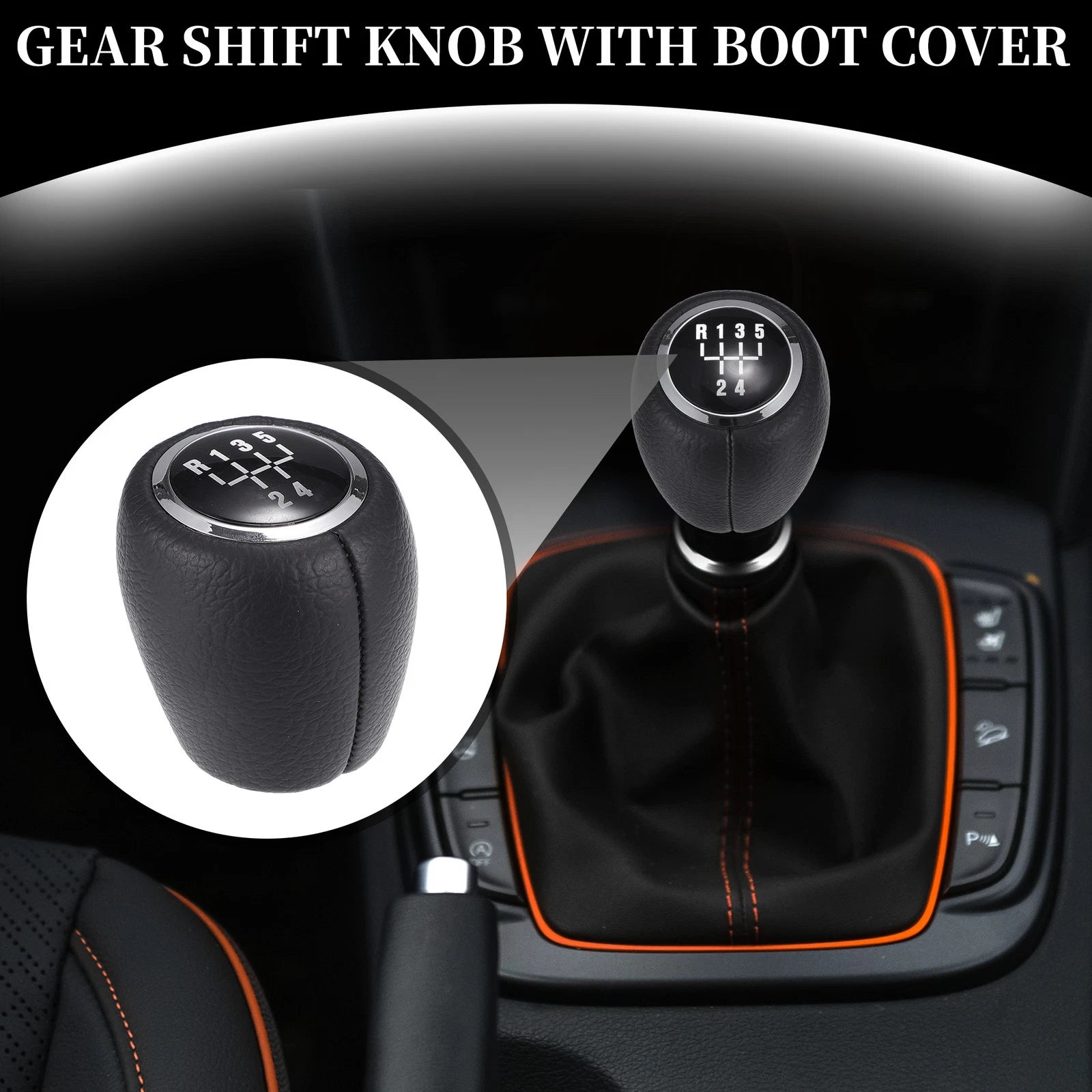 5 Speed Manual Gear Shifter Knob Replacement for Chevrolet Cruze (2008–2012)