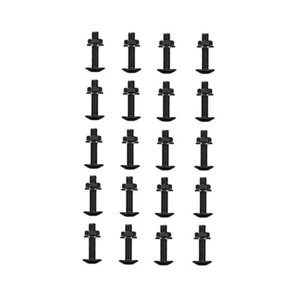 20 Pcs Black Mushroom Head Socket Screws M8 30mm 35mm for Automotive Use