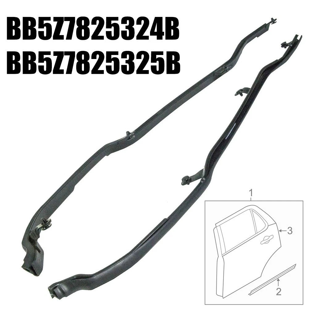 Pair Rear Door Weatherstrip Seal for Ford Explorer (2011–2019)