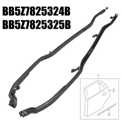 Pair Rear Door Weatherstrip Seal for Ford Explorer (2011–2019)