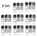 Set of 8 Carburetor Gasket Kit for Zama RB-52 C1Q-P22 C1Q-P24 C1Q-P18
