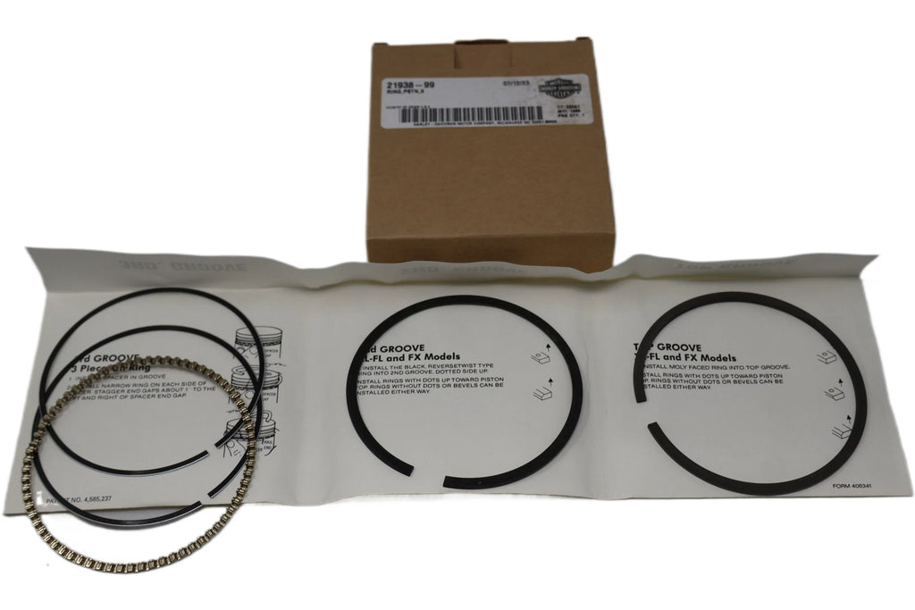 OEM Piston Ring KTI +.010" for Harley-Davidson Twin Cam (1999–2006)