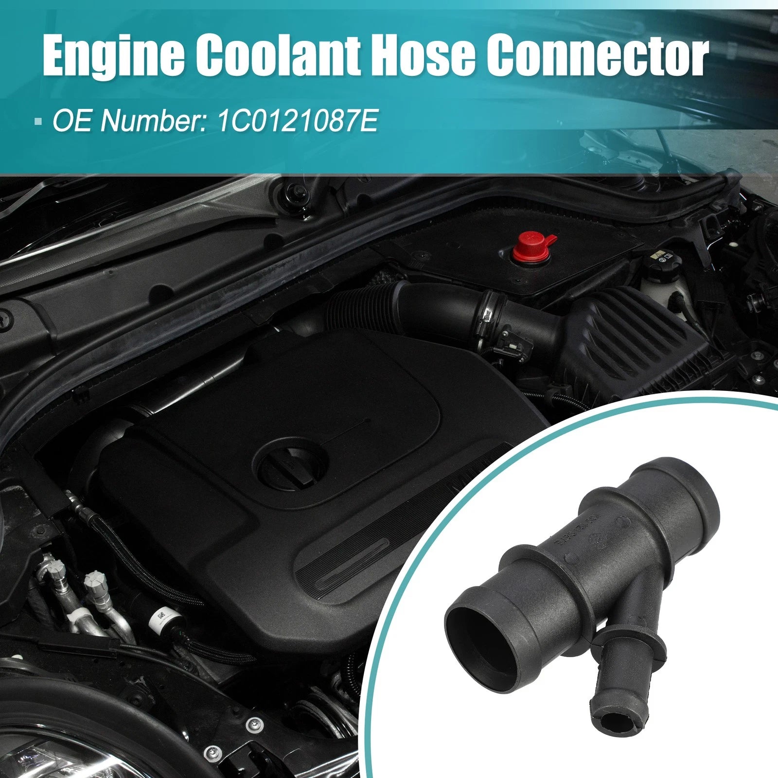 Engine Coolant Hose Connector for Audi TT (2003–2006)