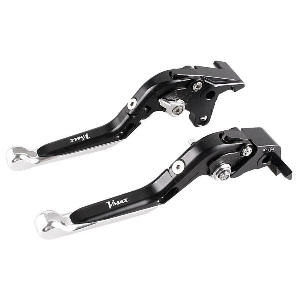 2X Foldable Brake Clutch Levers for Yamaha V-MAX 1700 (2009–2015) Black