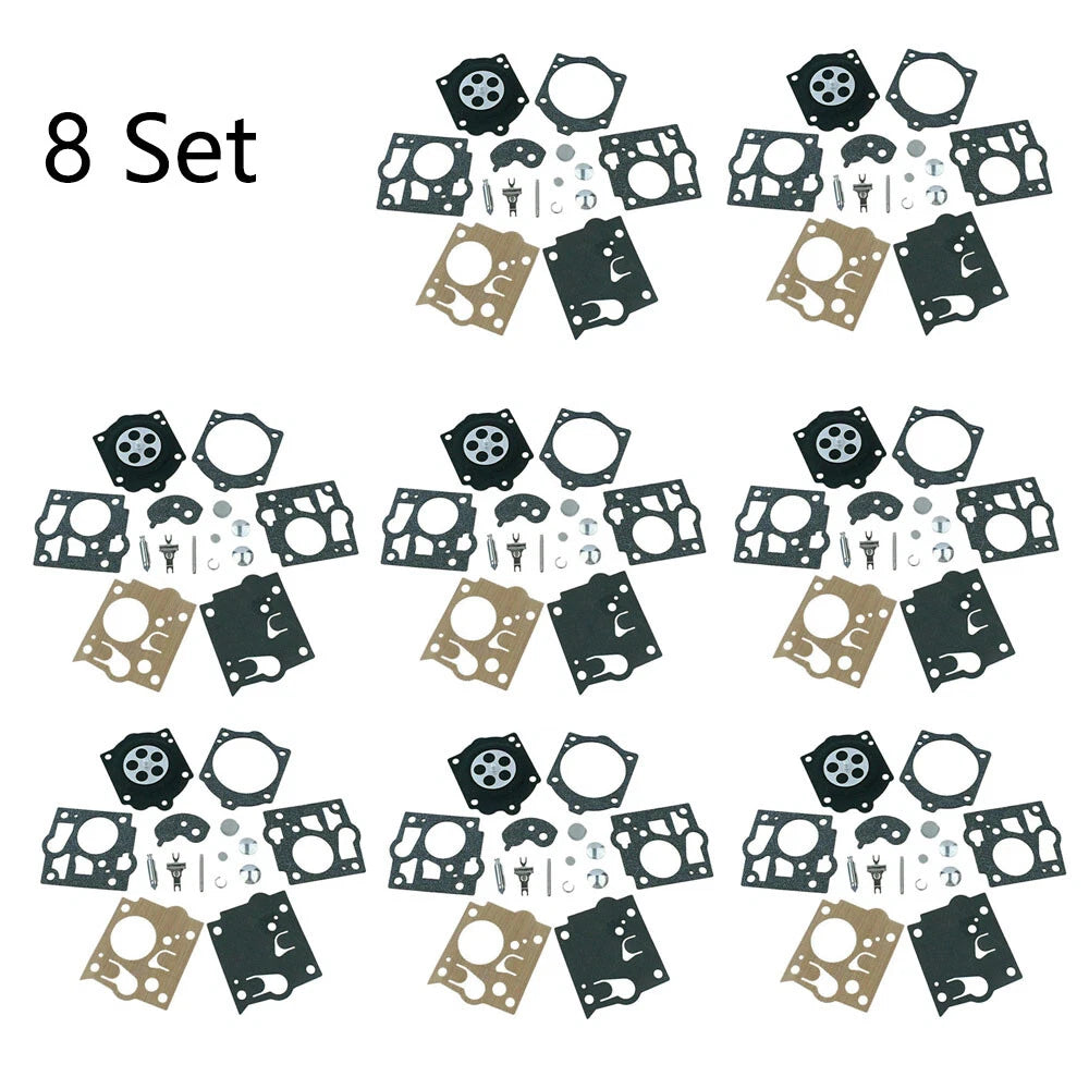 Set of 8 Carburetor Gasket Kit for McCulloch Mac Promac 700 8200 (1970–1990)
