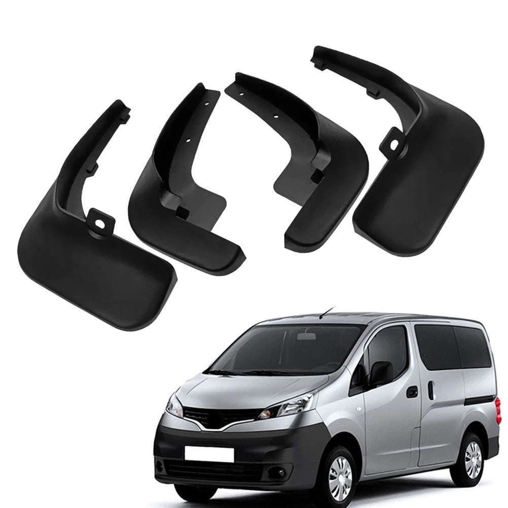 Mud Flaps for Nissan NV200 Vanette Evalia (2010–2019) BLK