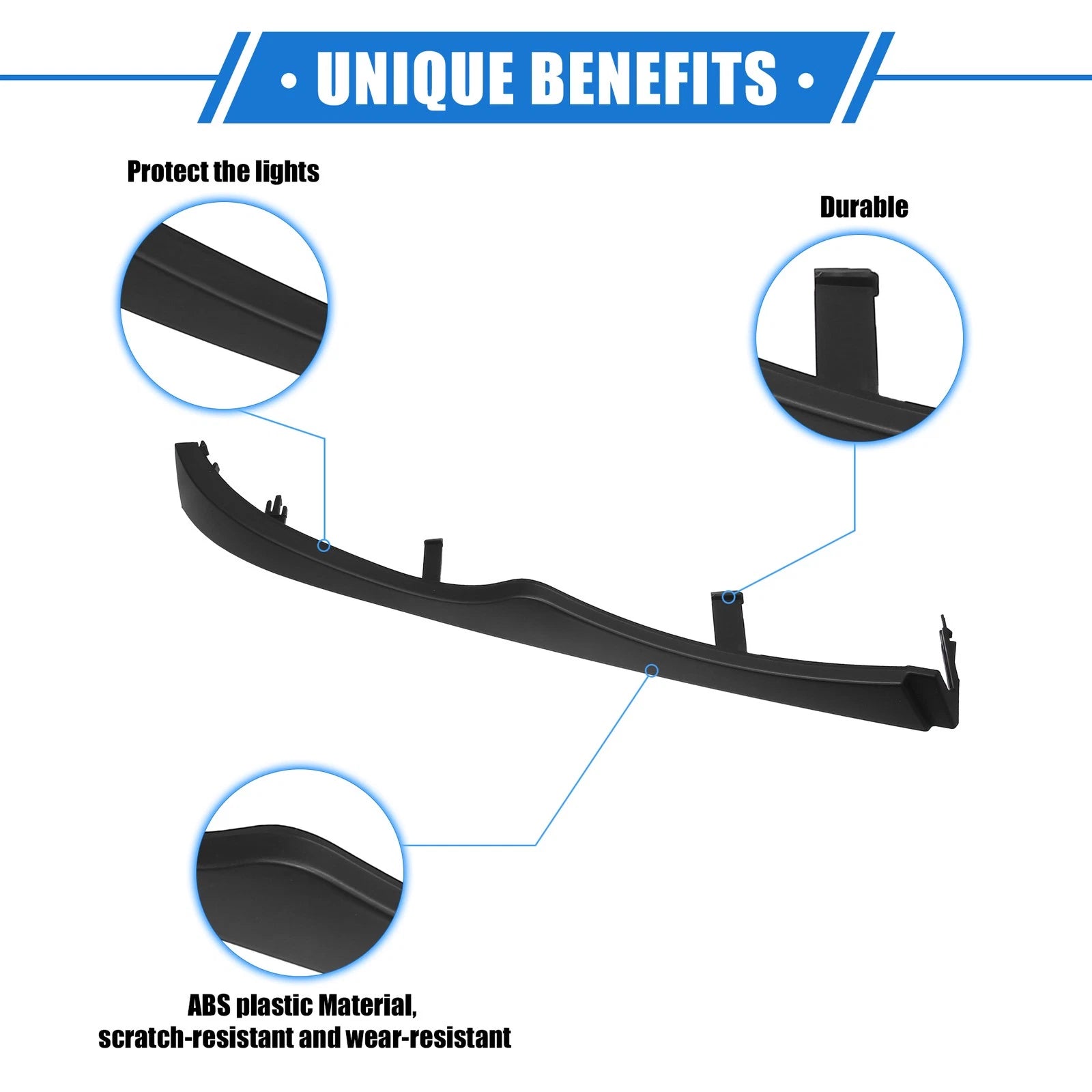 Front Lower Grille Headlight Trim Panel for BMW 330xi Pair (2001–2005)
