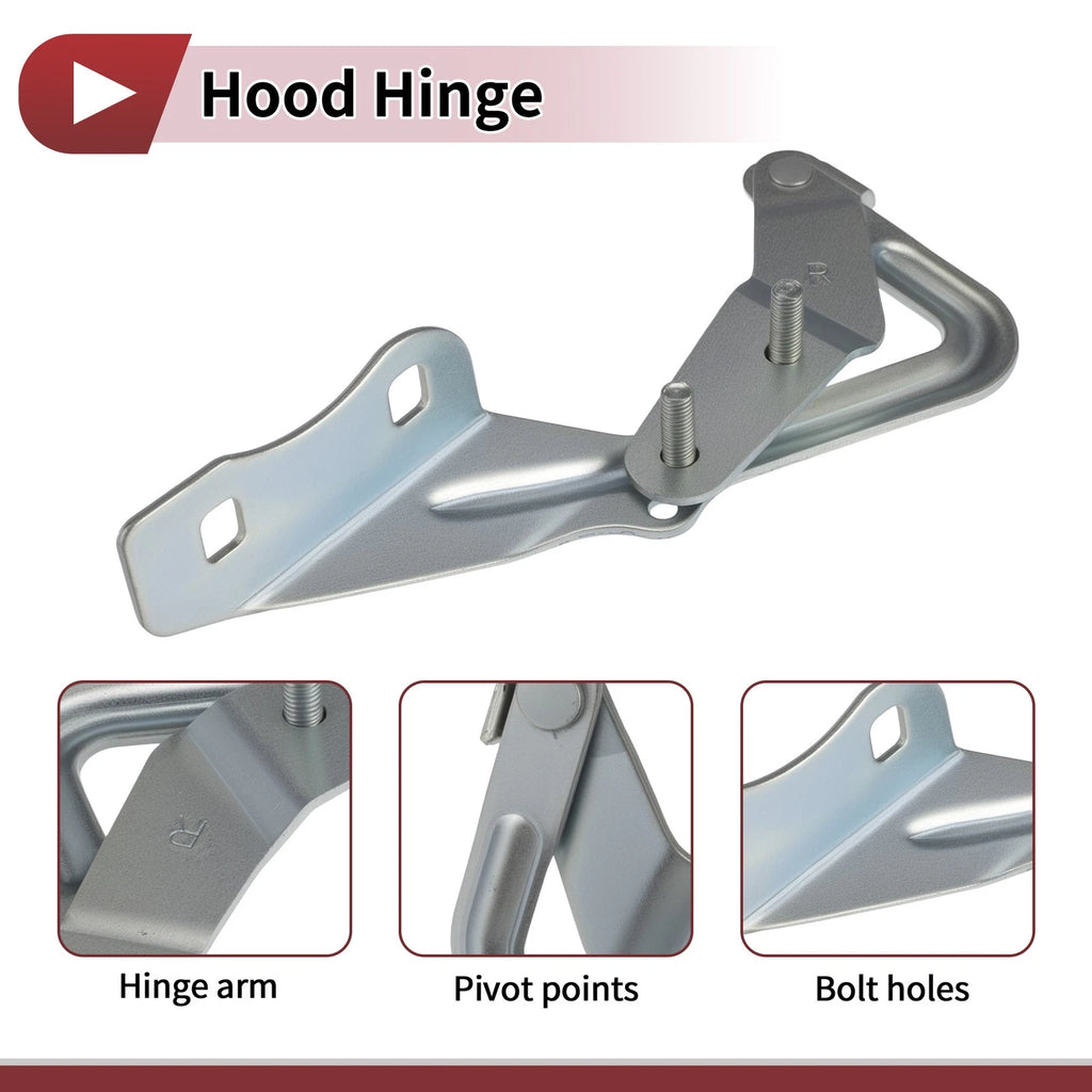 Hood Hinge for Ford Focus II (2004–2012) Right Side