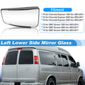 Left Side View Mirror Glass Replacement for Chevrolet Express 1500 (2003-2014)