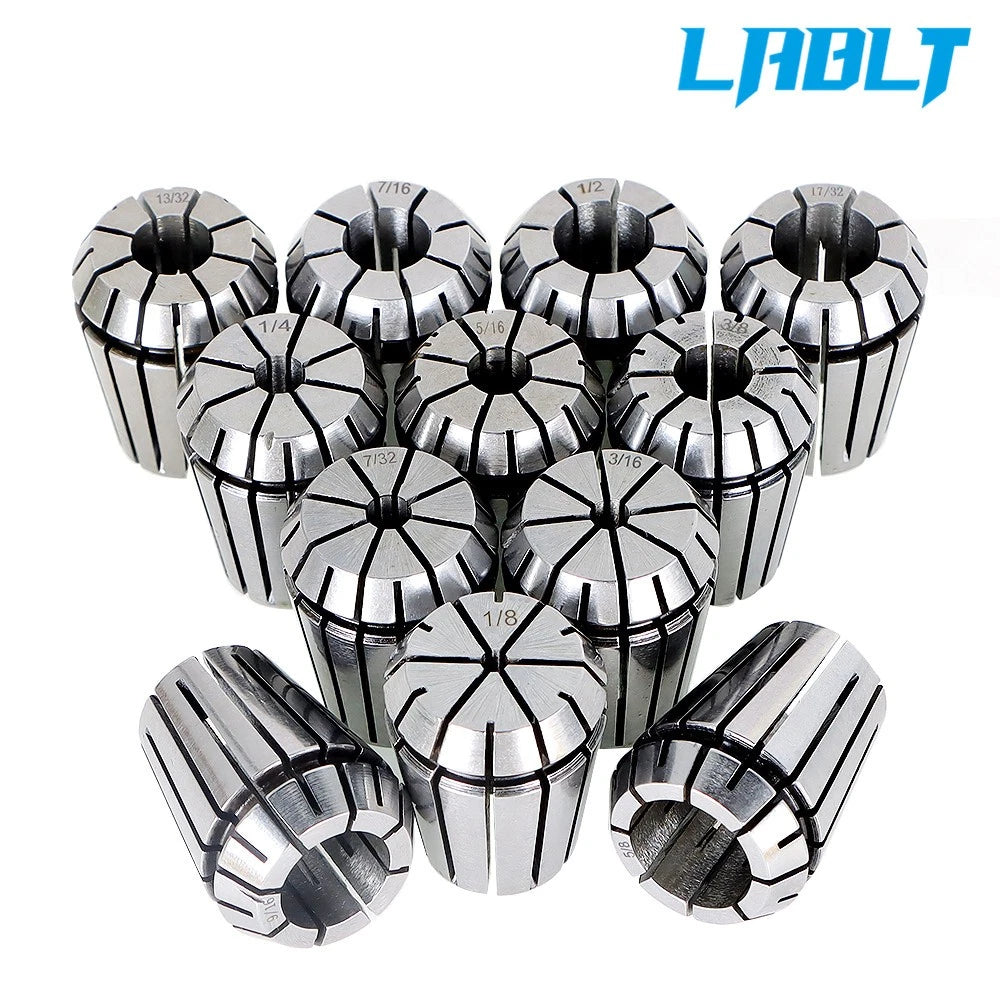 12Pcs ER25 Spring Collet Set 1/8"-5/8" for CNC Milling Machine