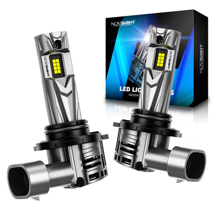 2X 9005 LED Headlight Bulbs Conversion Kit for NOVSIGHT (18000LM, 6500K)