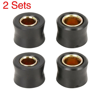 Set of 2 Rubber Rings for Motorcycle Rear Shock Absorbers 10mm/12mm