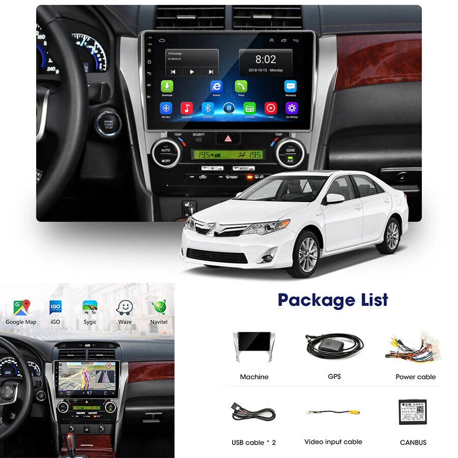 2 Din Android 9.1 Car Radio GPS for Toyota Camry (2012–2014)