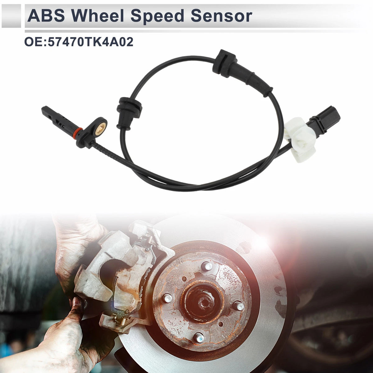ABS Wheel Speed Sensor No. 57470TK4A02 for Acura TL (2004–2008) Rear Right