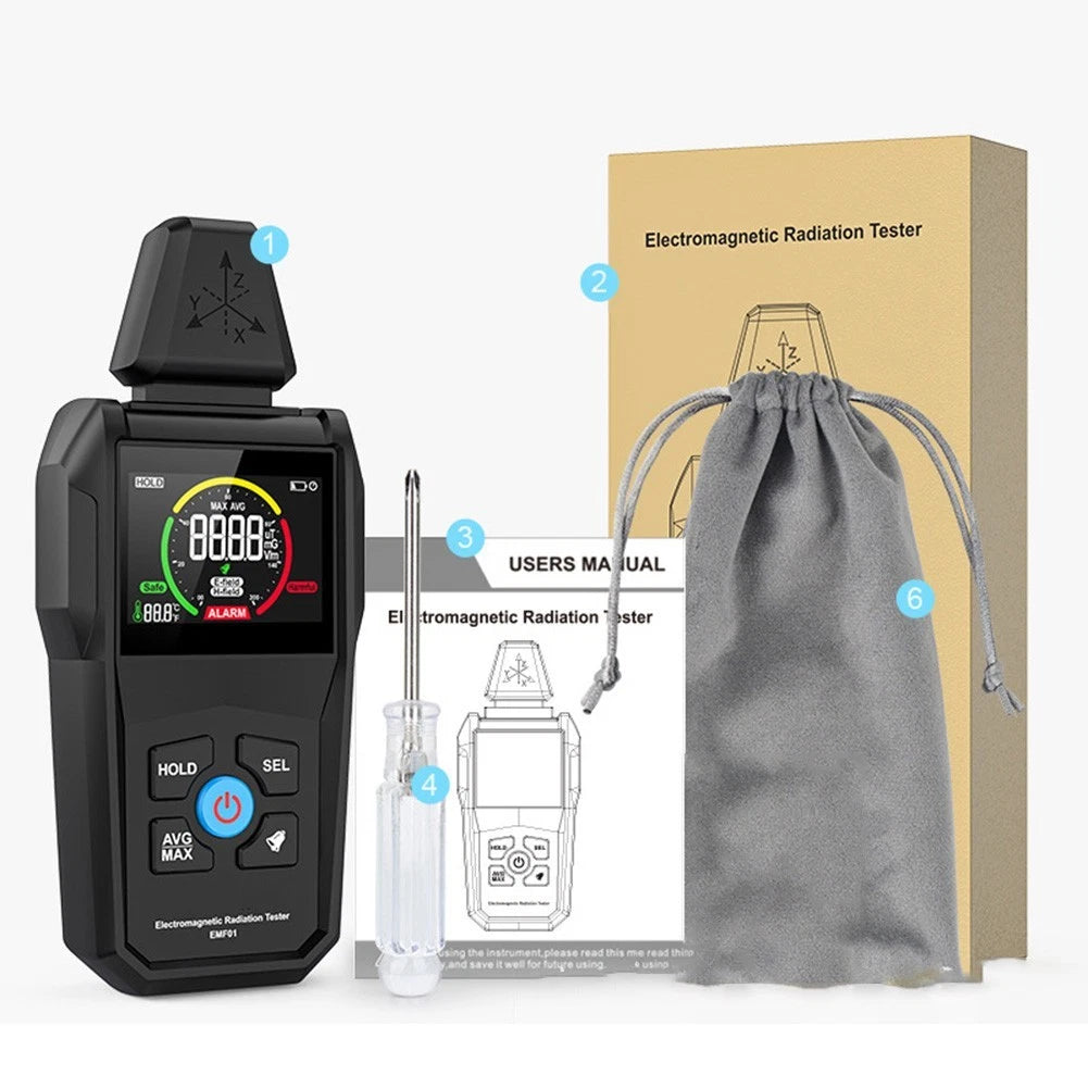 EMF01 Triaxial EMF Radiation Detector for Home Office