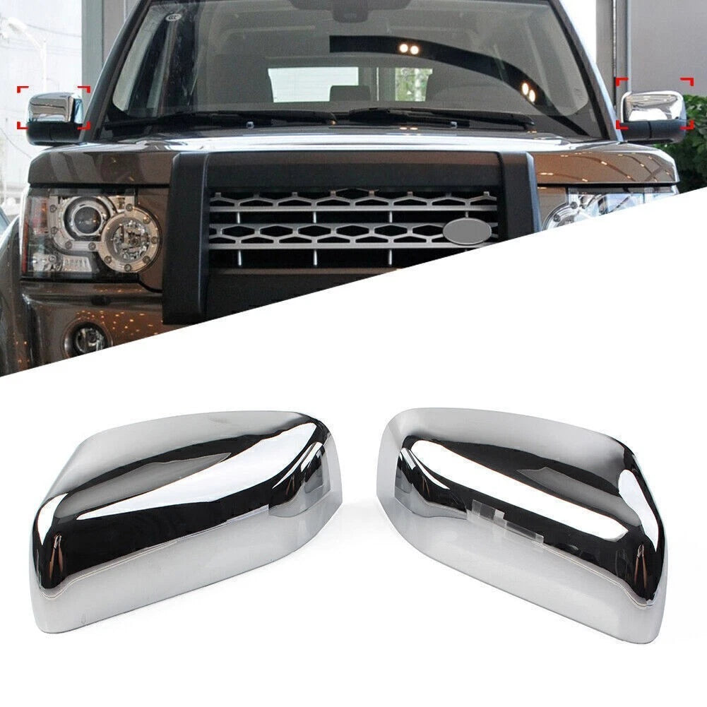Pair Side Rearview Mirror Cover Cap for Land Rover Discovery 4 (2010–2016)