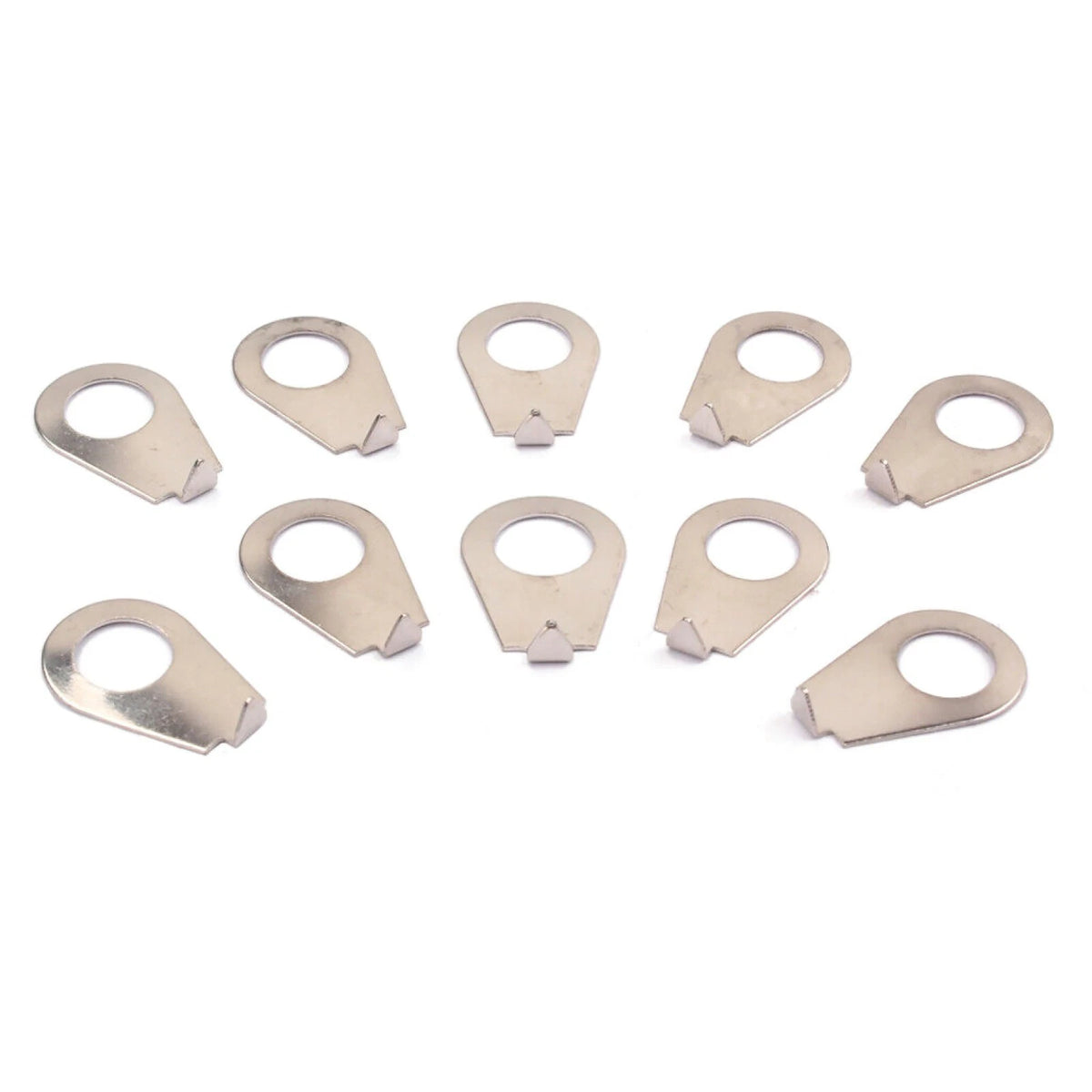 10Pcs Chrome Guitar Knob Pointer Plates for Gibson Les Paul