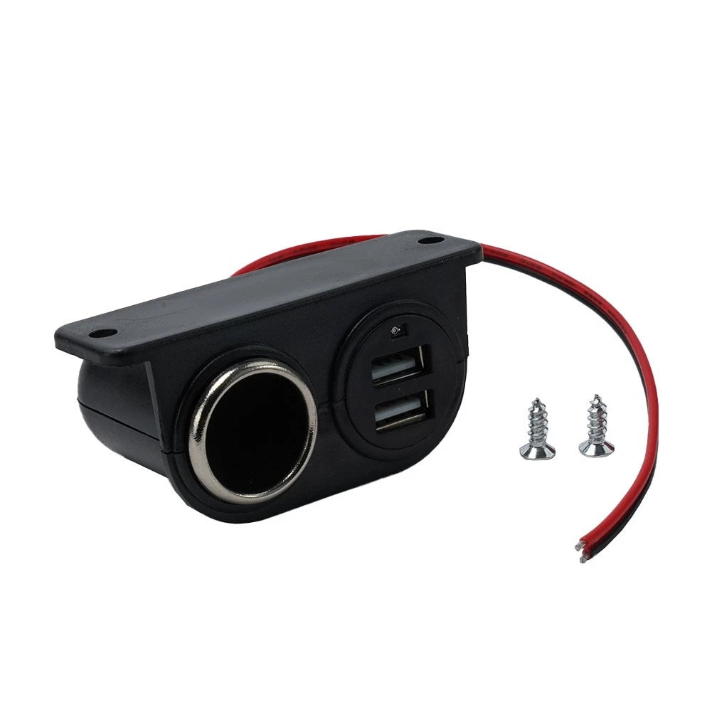 Dual USB Car Charger for Universal Use (12V)