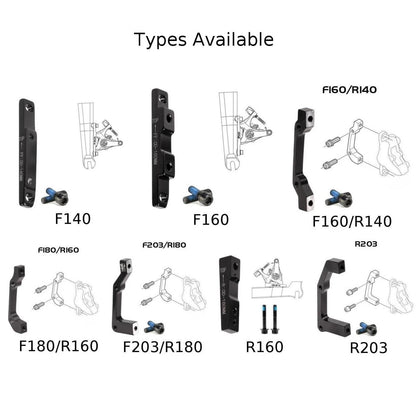 Disc Brake Caliper Frame Adapter for MTB (140 160 180 203mm IS & PM)