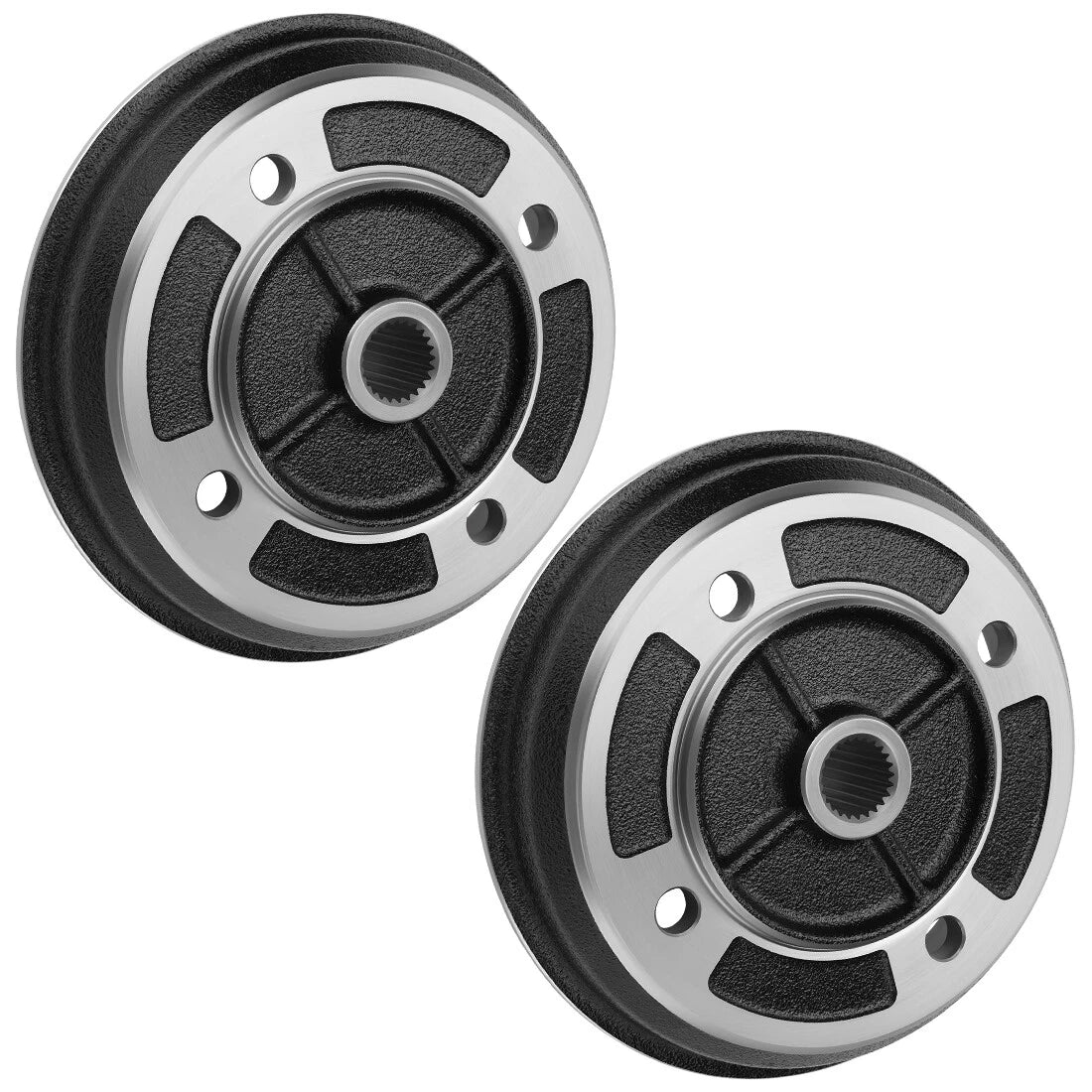 2 Front Wheel Brake Drum Hub for Kawasaki Mule KAF620 KAF950 (1993–2001)
