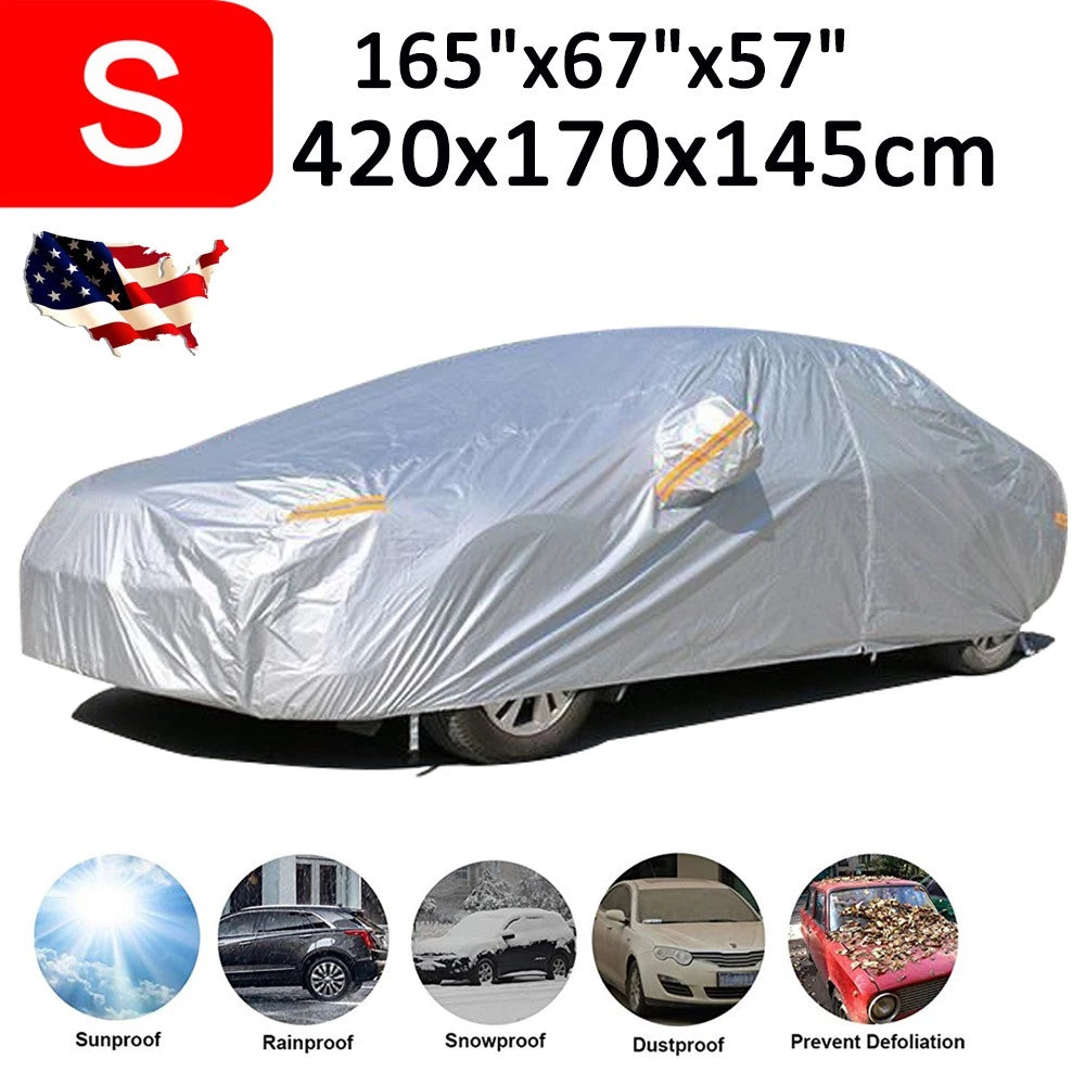 Universal Full Sedan Car Cover Waterproof All Weather Protector