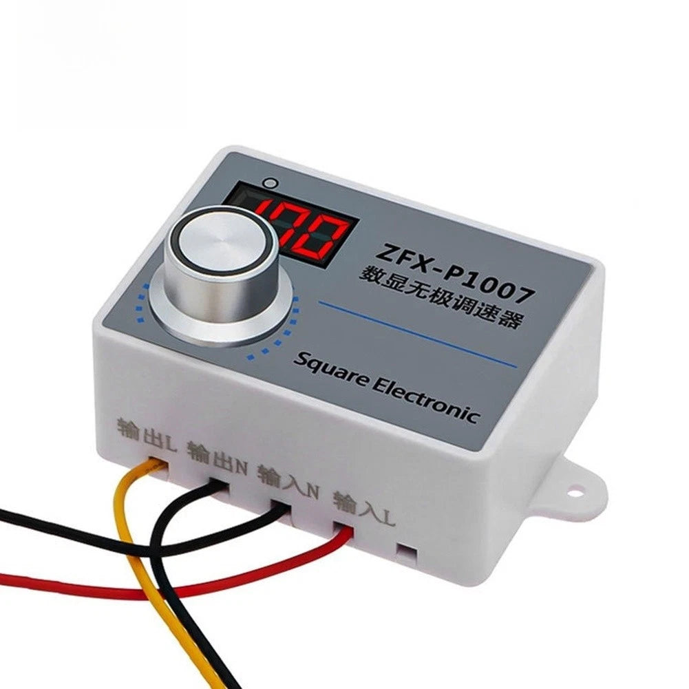 Digital Display AC Motor Controller 220V Speed Dimmer 1% Accuracy
