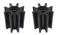 2Pcs Impeller for Jabsco CEF 500177 JMP 7446 Volvo (17018-0001, 3593573, 3583602)