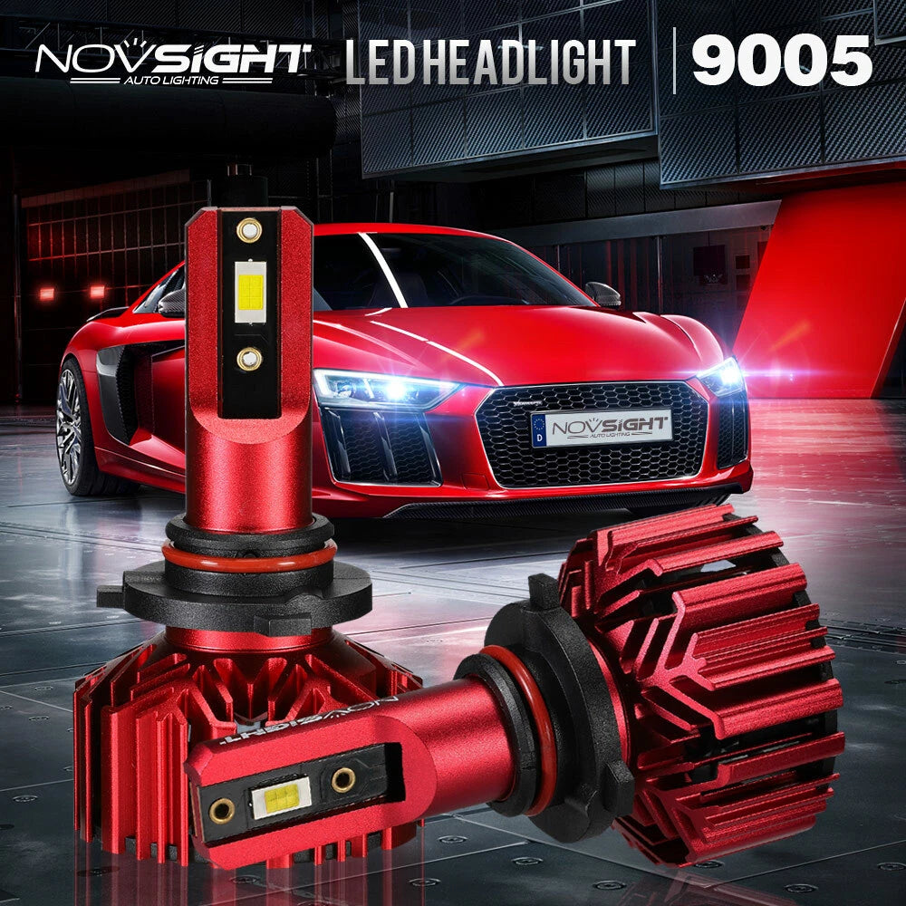 2X 9005 HB3 LED Headlight Bulbs Kit for Car (6000K)