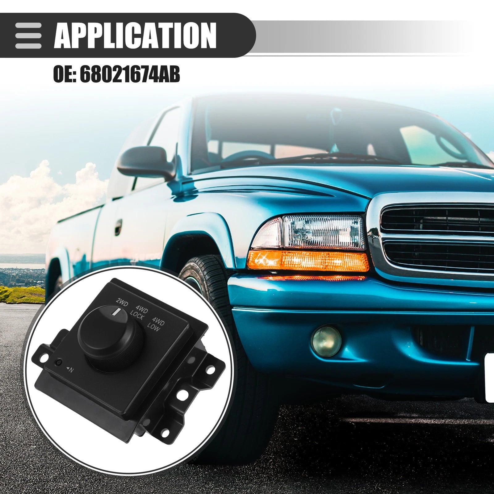 Four Wheel Drive Selector Switch Replacement for Dodge Dakota (2005–2010)